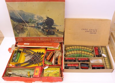 Lot 414 - Three C1950s 0 gauge sets to include a Chad...