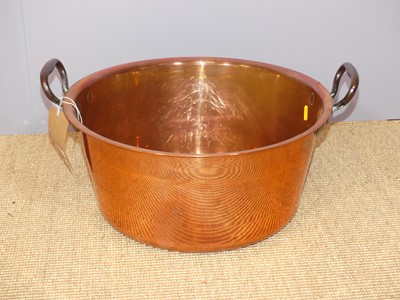 Lot 650 - An early 20th century copper and steel twin...