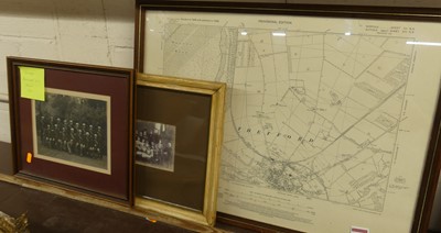 Lot 518 - A framed monochrome photograph of The Thetford...