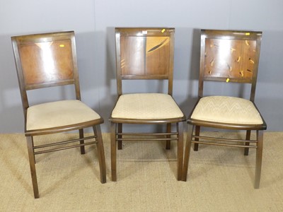 Lot 700 - A set of three Art Deco Spanish walnut and...
