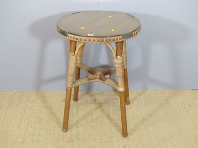 Lot 705 - An Angraves bamboo and glass inset topped...