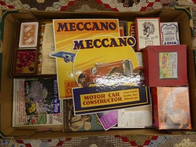 Lot 150 - A collection of card games and ephemera, to...