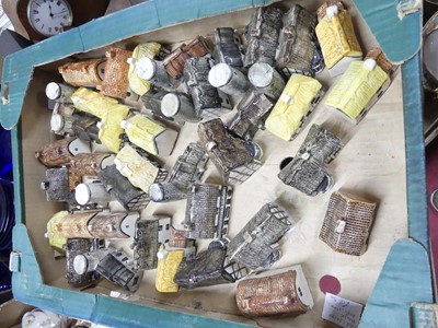 Lot 152a - A collection of studio pottery model cottages...