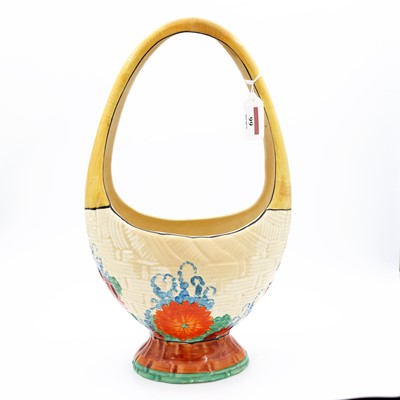 Lot 99 - A Clarice Cliff 'Gayday' pattern table basket,...