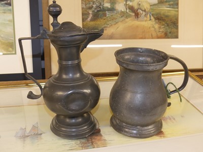 Lot 111 - A collection of pewter, 18th century and later,...