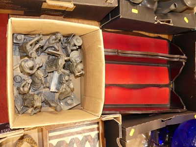 Lot 113 - A collection of pewter Charles Dickens...