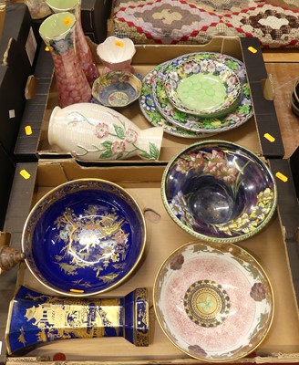 Lot 120 - A collection of lustre ceramics, to include a...