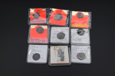 Lot 229 - A collection of Roman coins, to include a...