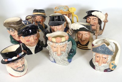 Lot 156 - A collection of Royal Doulton character jugs,...