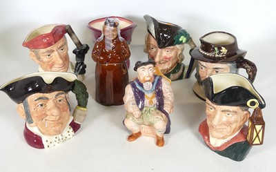Lot 158 - A Melbaware Henry VIII character jug, together...