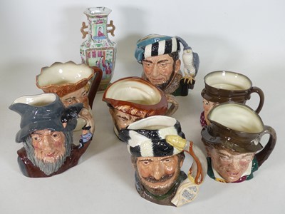 Lot 159 - A collection of Royal Doulton character jugs,...
