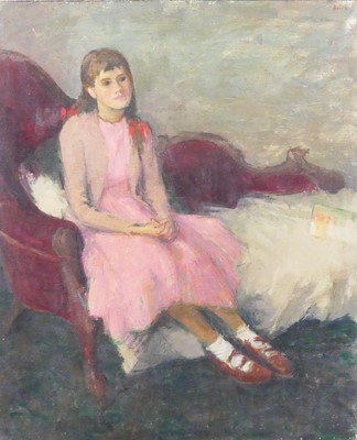 Lot 507 - John Brine (1920-1997) - Linda, oil on canvas,...