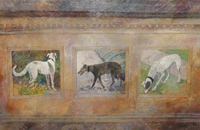 Lot 516 - Francie Winder (contemporary) - Dogs at Home,...