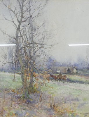 Lot 527 - Arthur J Legge (1859-1942) - Cows in a field...
