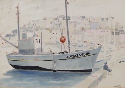 Lot 541 - Keith Waite (1927-2014) - Harbour scene,...