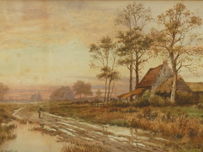 Lot 546 - L.B. Barrett - Returning Home, watercolour,...