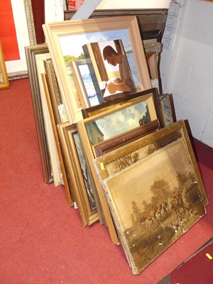 Lot 569 - A collection of pictures and prints, largely...