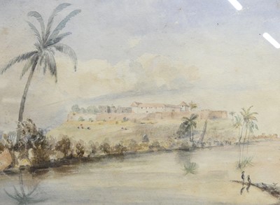 Lot 575 - Indian school - The river Indus at Rairee near...