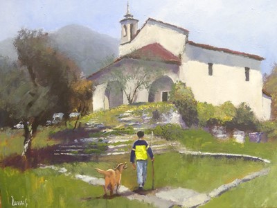 Lot 581 - Dennis Nash (b.1947) - Six various oils on...