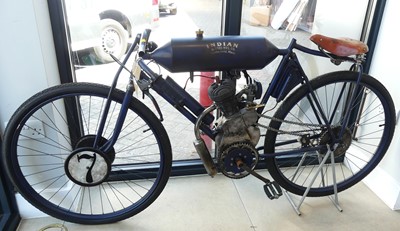 Lot 600 - A full-size replica of a 1908 Indian Torpedo...