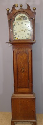 Lot 608 - A circa 1800 provincial oak and mahogany...