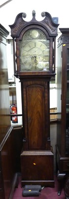 Lot 621 - A George III mahogany long case clock, the...