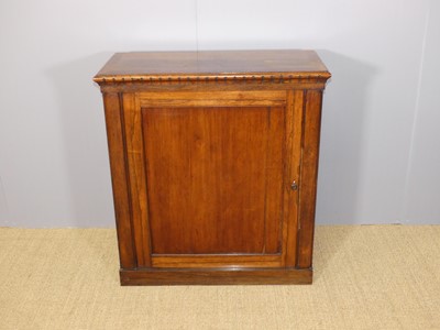 Lot 633 - A mid-Victorian rosewood single door side...
