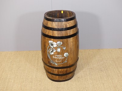 Lot 637 - A contemporary hardwood and painted iron bound...