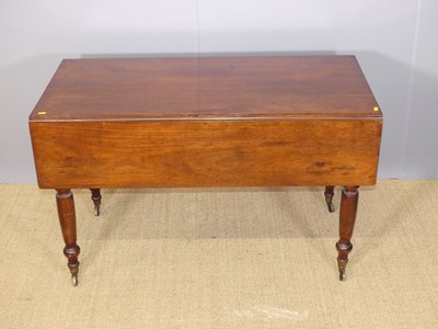 Lot 645 - A Victorian mahogany drop leaf supper table,...