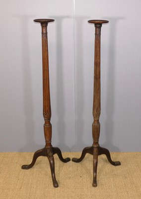 Lot 647 - A pair of early 20th century mahogany pedestal...