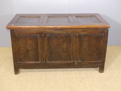Lot 655 - An 18th century provincial joined oak...