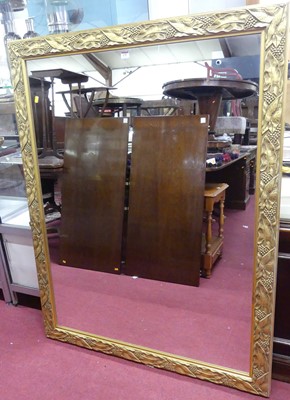 Lot 670 - A contemporary floral gilt decorated framed...