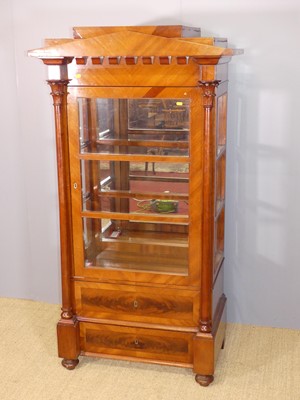 Lot 699 - A circa 1900 French mahogany and flame...