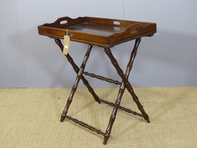 Lot 711 - An early 20th century oak butler's tray, on...
