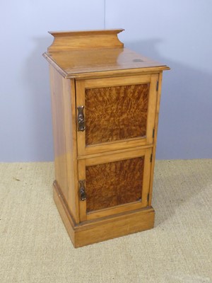 Lot 716 - An Edwardian mahogany single door glazed music...